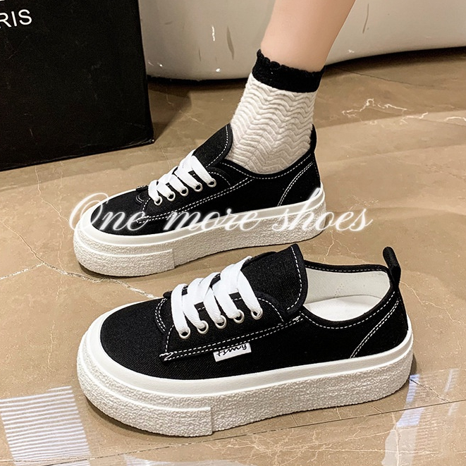One more shoes⭐Giày Thể Thao Nữ Đế Dày Thời Trang Hàn Quốc Năng Động