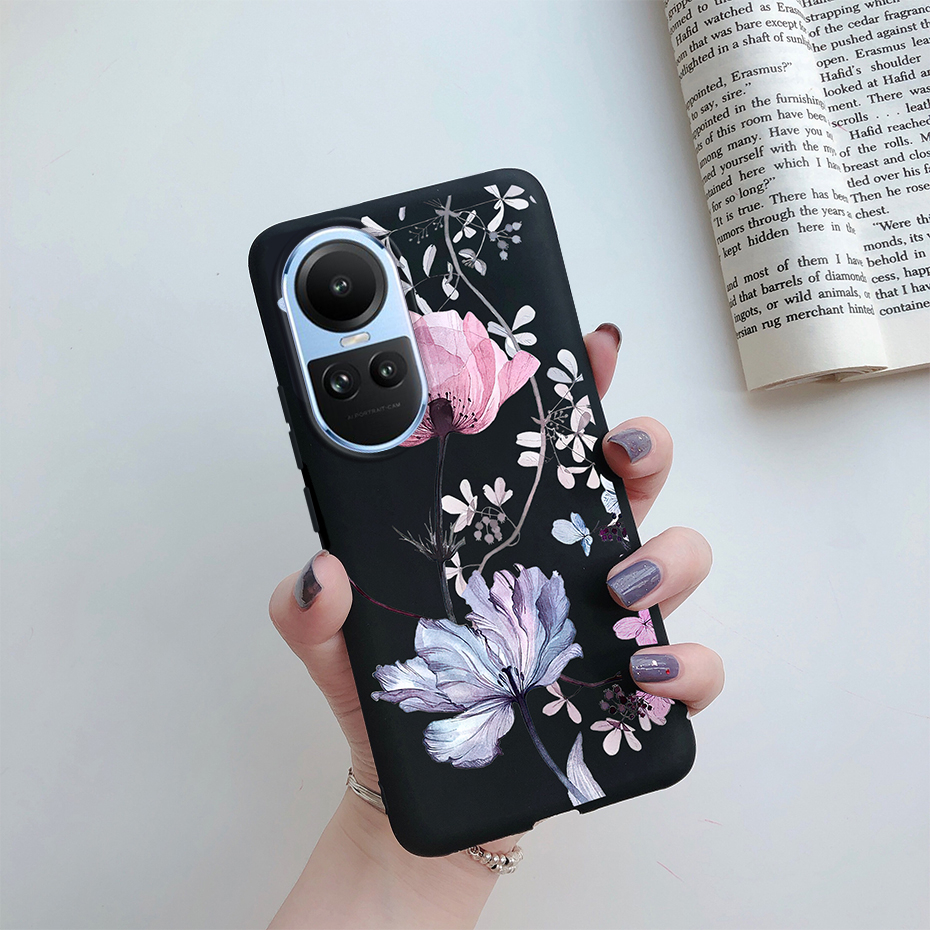 Ốp Điện Thoại Silicon Mềm Họa Tiết Trái Tim Cho OPPO Reno 10 CPH2531 / Reno 10 Pro CPH2525 2023 Reno10 Pro + 5G