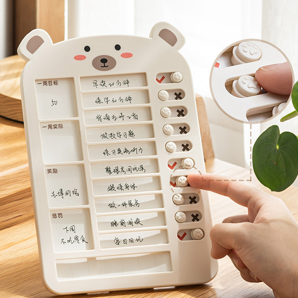 Almencla Bảng Kế Hoạch Có Thể Tháo Rời Với Thẻ Giấy Trắng Sử Dụng Hàng Ngày Cho RV Home