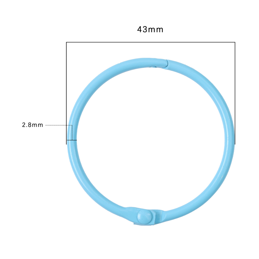 Vòng Móc Khóa Làm Đồ Trang Sức Màu Sắc Phun Sơn 43mm DIY