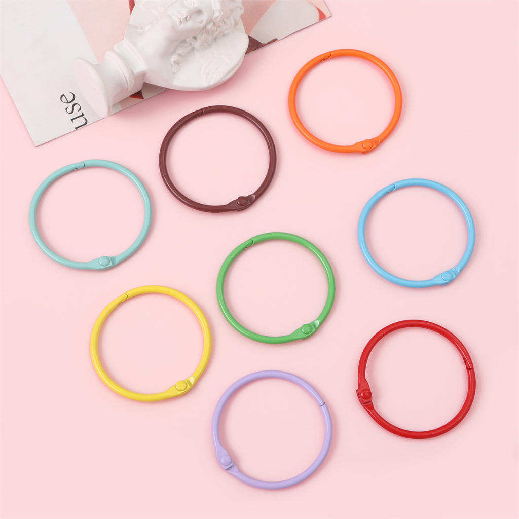 Vòng Móc Khóa Làm Đồ Trang Sức Màu Sắc Phun Sơn 43mm DIY