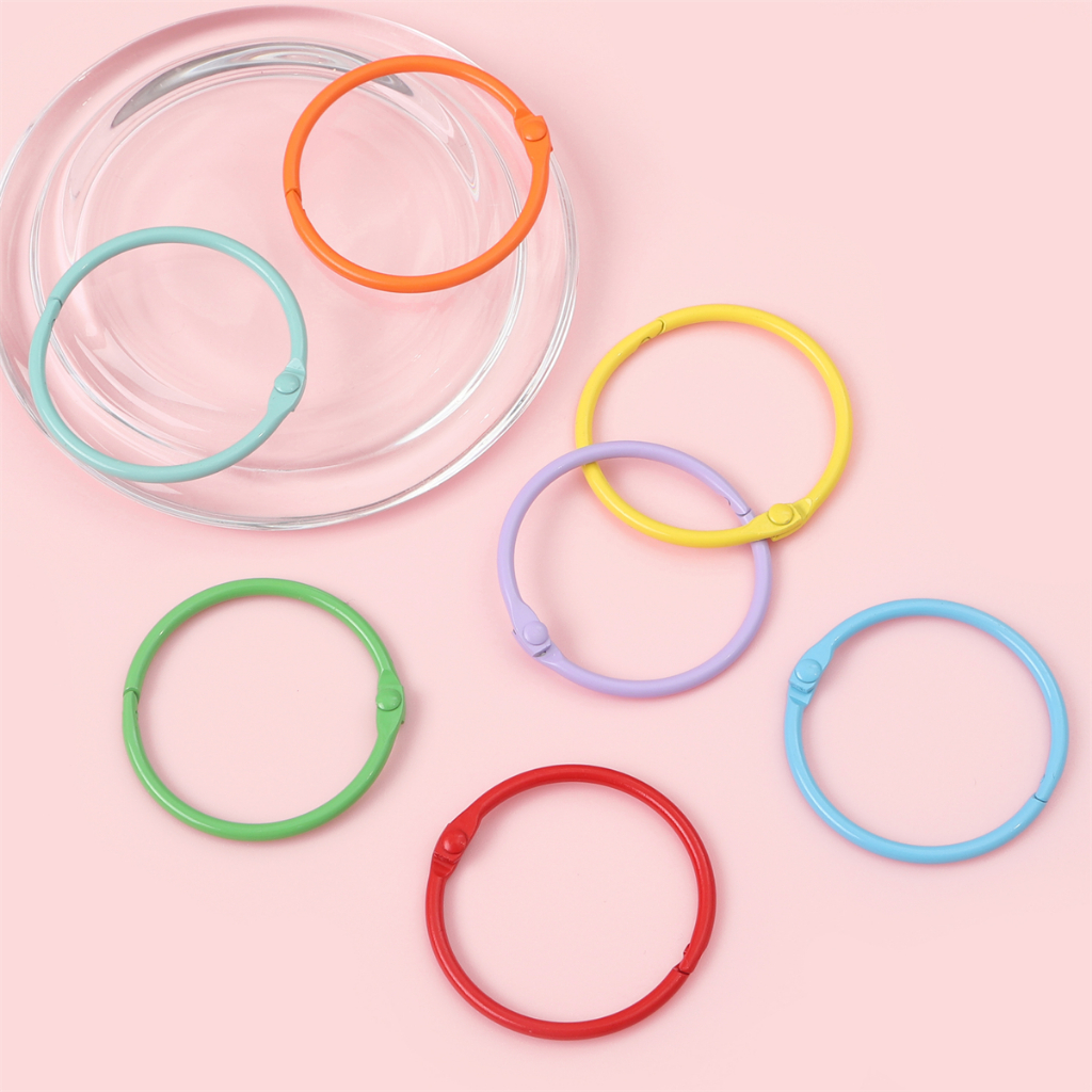 Vòng Móc Khóa Làm Đồ Trang Sức Màu Sắc Phun Sơn 43mm DIY