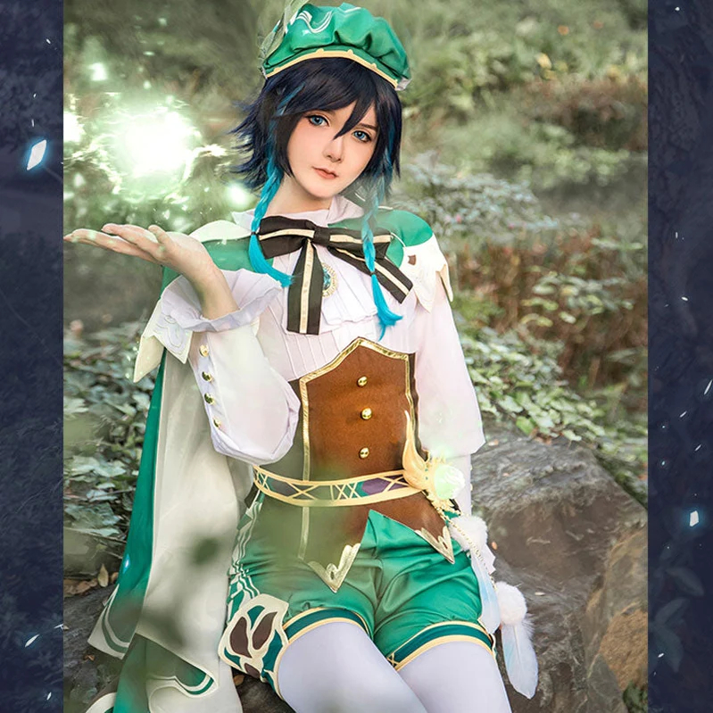 Bộ Trang Phục Hóa Trang Nhân Vật game genshin Có Tóc Giả Cho Nữ