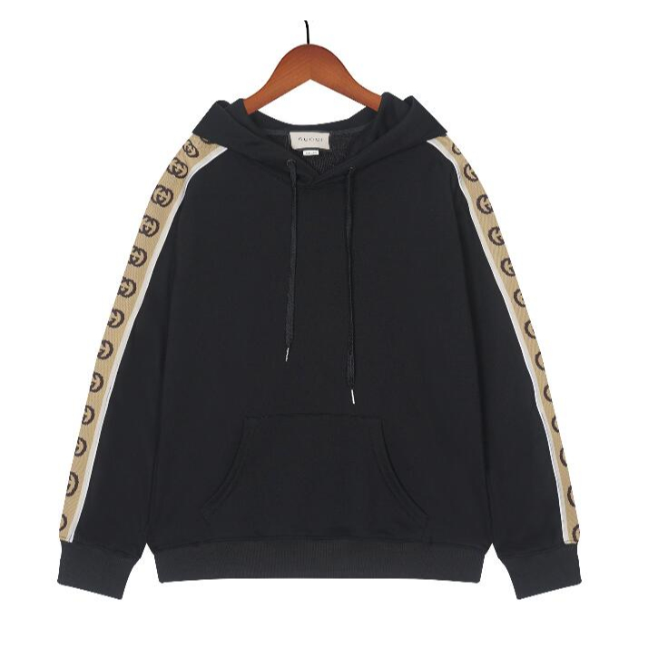 Gucc1 Phong Cách Ruy Băng Bông unisex Áo hoodie
