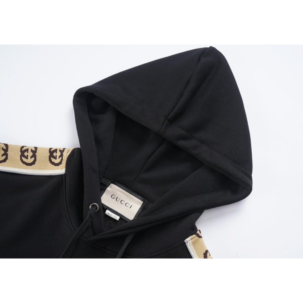 Gucc1 Phong Cách Ruy Băng Bông unisex Áo hoodie
