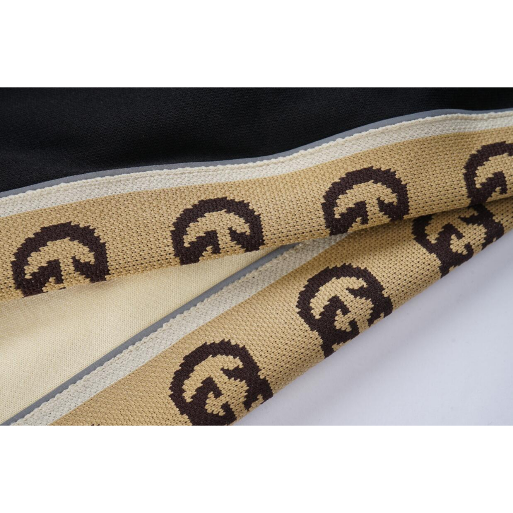 Gucc1 Phong Cách Ruy Băng Bông unisex Áo hoodie