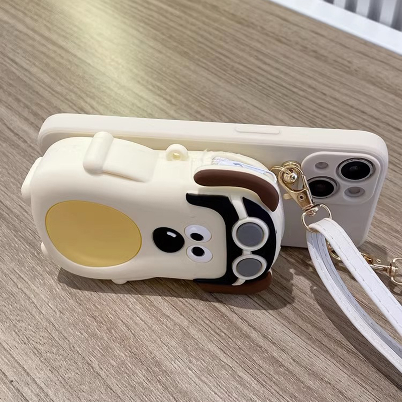 Ốp Điện Thoại Mềm Dạng Ví Hình Chú Cún Cho OPPO Reno 8T 8Z 7Z 6Z 10 Pro 5G A78 A74 A95 A54 A76 A96 A12 A93 A5 A9 A31 2020 F11 Pro