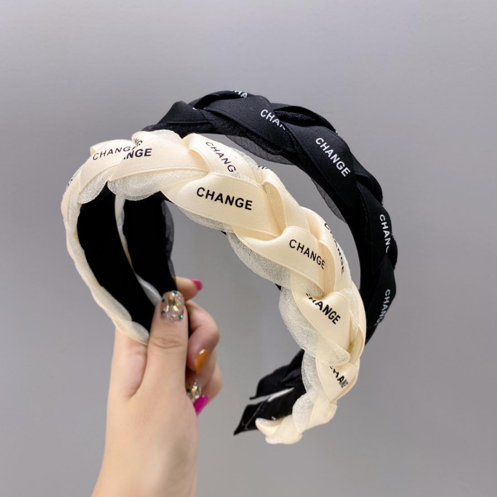 Băng Đô Vải Organza Dệt Tay Phong Cách Thời Trang Hàn Quốc