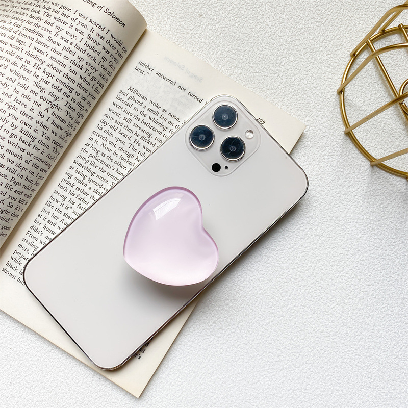 Giá Đỡ Điện Thoại Đính Pha Lê Hình Trái Tim Ba Chiều Độc Đáo