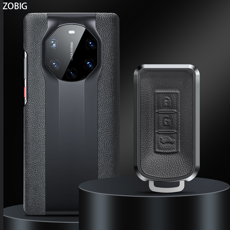 Vỏ Bọc Chìa Khóa Bằng Nhôm + Da Cho Mitsubishi Xpander Attrage Outlander Mirage Pajero Sport Triton Eclipse Cross Montero