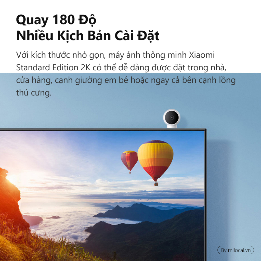 Camera Thông Minh Xiaomi 2K Có Tầm Nhìn Ban Đêm Hồng Ngoại