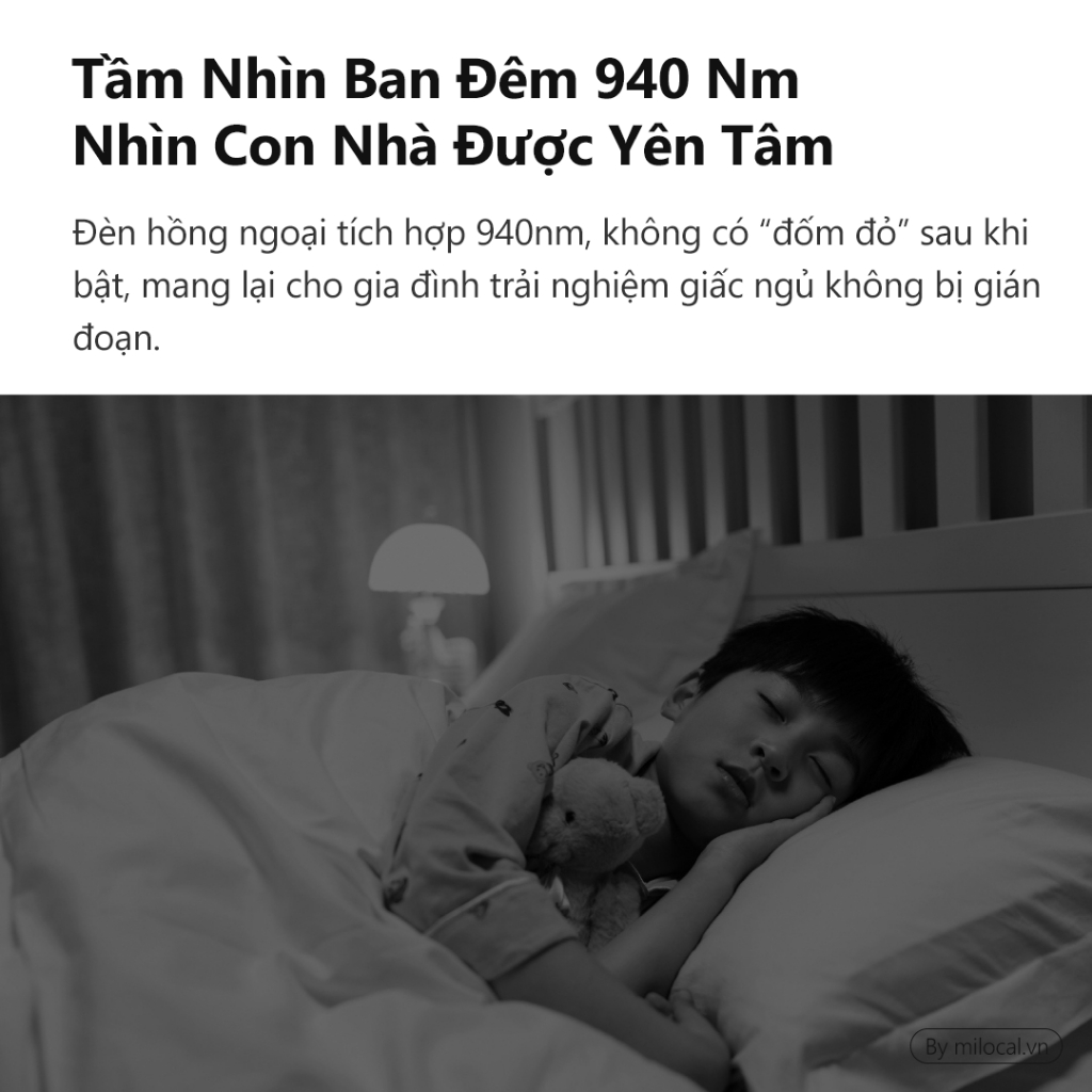 Camera Thông Minh Xiaomi 2K Có Tầm Nhìn Ban Đêm Hồng Ngoại