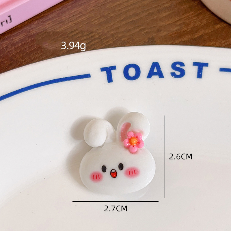 Kẹp Tóc Hình Hoa / Thỏ / Gấu Hoạt Hình Màu Hồng / Xanh Dương Dễ Thương Cho Nữ