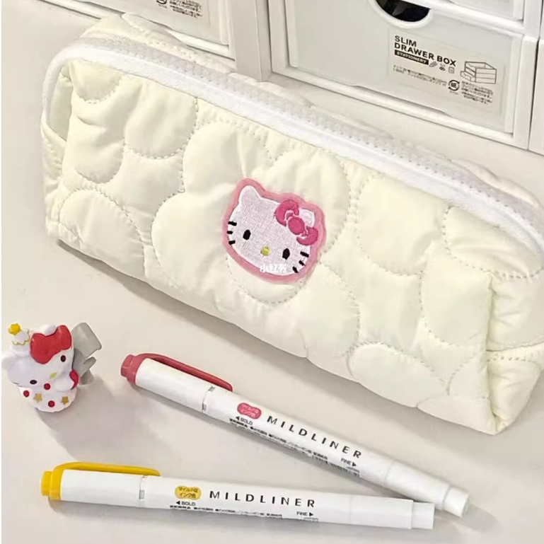 Bóp Viết Cỡ Lớn In Hình Mèo Hello Kitty Dễ Thương Chất Lượng Cao