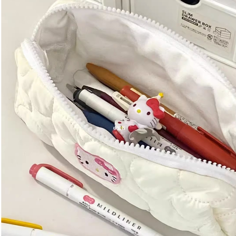 Bóp Viết Cỡ Lớn In Hình Mèo Hello Kitty Dễ Thương Chất Lượng Cao