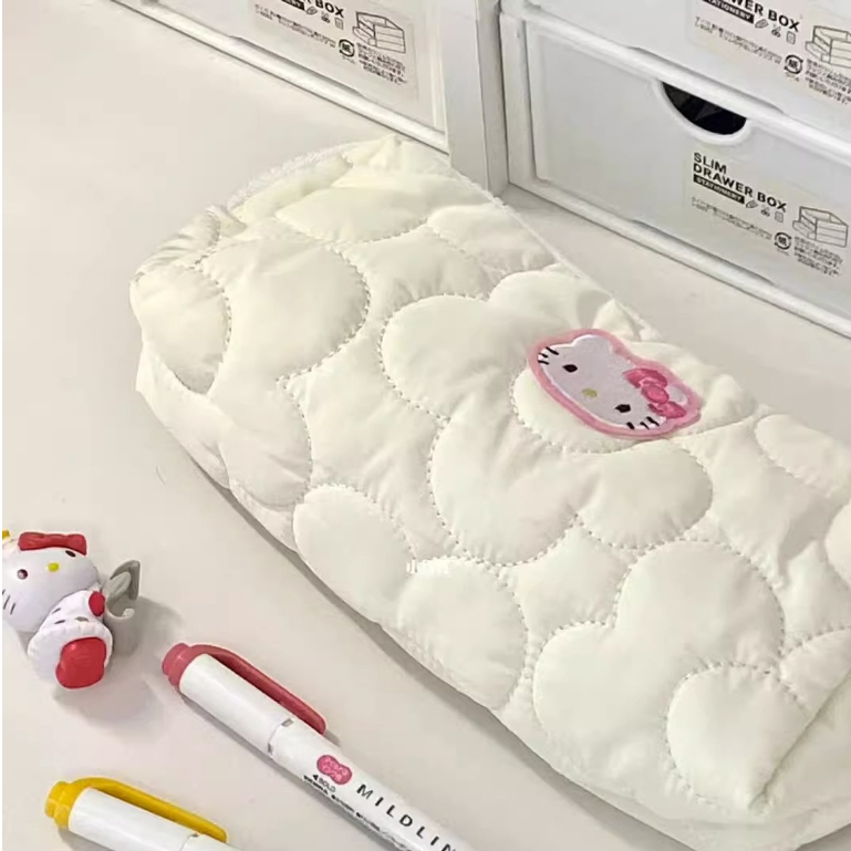 Bóp Viết Cỡ Lớn In Hình Mèo Hello Kitty Dễ Thương Chất Lượng Cao