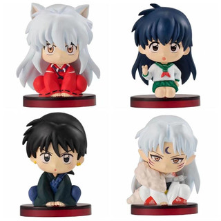 Set 4 mô hình nhân vật phim hoạt hình inuyasha 4.5cm