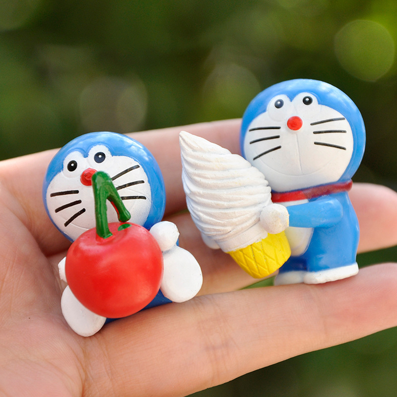 Set 6 Mô Hình Đồ Chơi Nhân Vật Hoạt Hình Doraemon 3-4cm