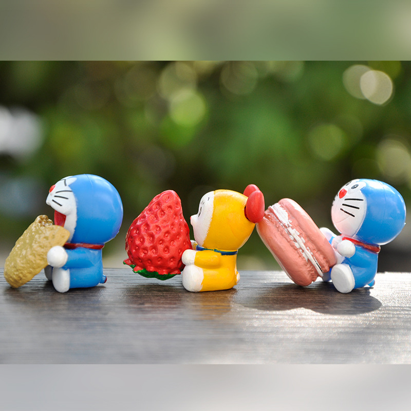 Set 6 Mô Hình Đồ Chơi Nhân Vật Hoạt Hình Doraemon 3-4cm