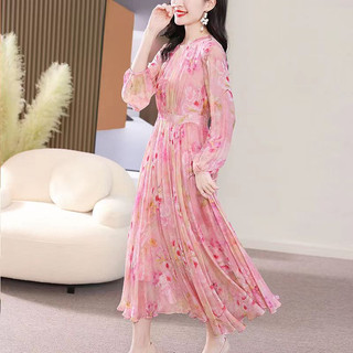 Đầm Voan Dài Tay 7 Chấm Bi Thời Trang Mùa Hè Thanh Lịch Dành Cho Nữ