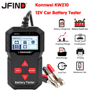Thiết bị kiểm tra ắc quy thông minh konnwei kw210 12v obd2 chuyên dụng cho xe hơi