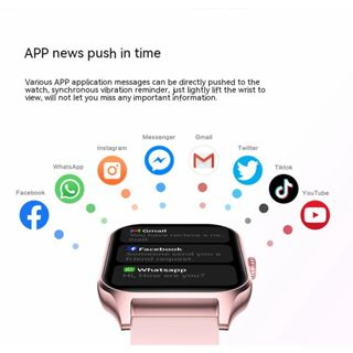 Đồng Hồ Thông Minh GT40 Kết Nối Bluetooth 1.83 Màn Hình Vuông Kim Loại Chống Thấm Nước Đa Năng