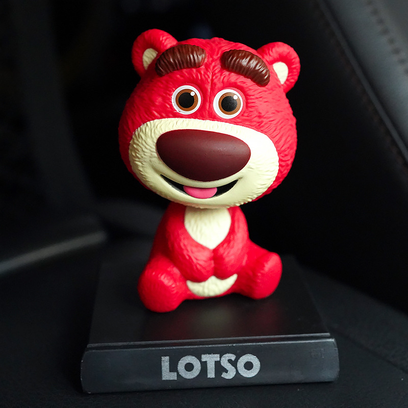Mô Hình Đồ Chơi Nhân Vật Lotso Alien Lots-o '- Huggin' 9cm Trong Phim Toy Story Bằng PVC Có Giá Đỡ Điện Thoại