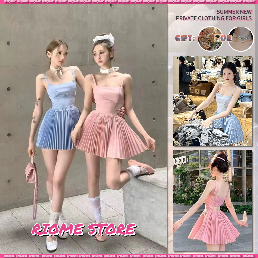 Đầm Múa Ba Lê Chữ a Hở Lưng Ôm Eo Thời Trang Mùa Hè Quyến Rũ Cho Nữ