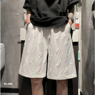 Quần Short Thể Thao Lưng Cao Ống Rộng Màu Trơn Thời Trang Mùa Hè Cho Nam