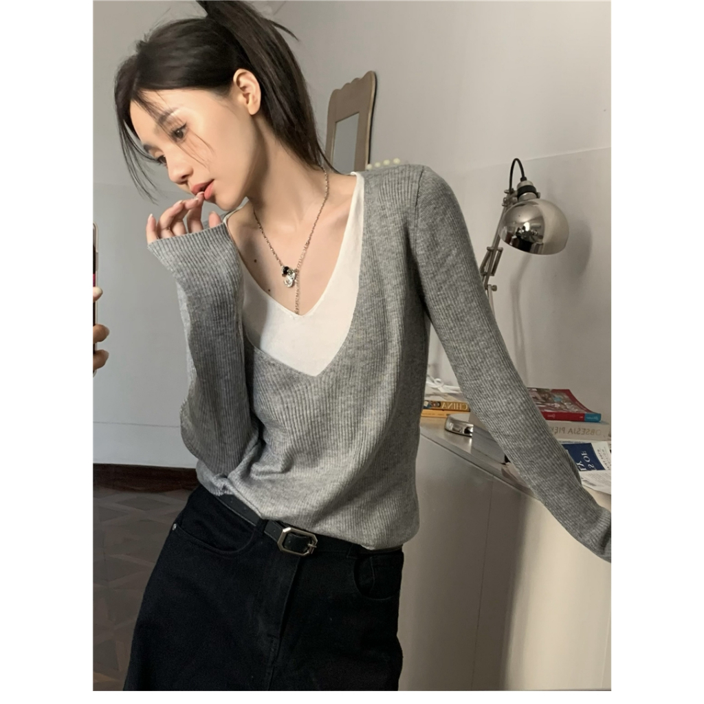 Áo Thun Nữ Dài Tay Cổ Tròn Thời Trang Hàn