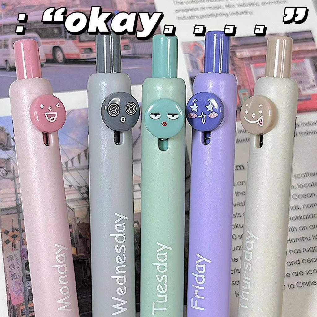 Letit Bút Mực Gel Ngòi 0.5MM Có Chi Tiết Biểu Cảm Dễ Thương