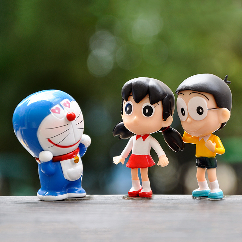 Set 8 Mô Hình Nhân Vật Phim Hoạt Hình Doraemon 5-7cm