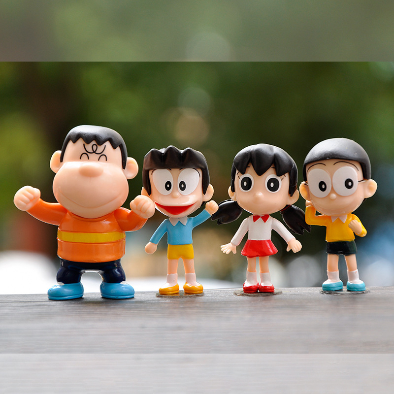 Set 8 Mô Hình Nhân Vật Phim Hoạt Hình Doraemon 5-7cm