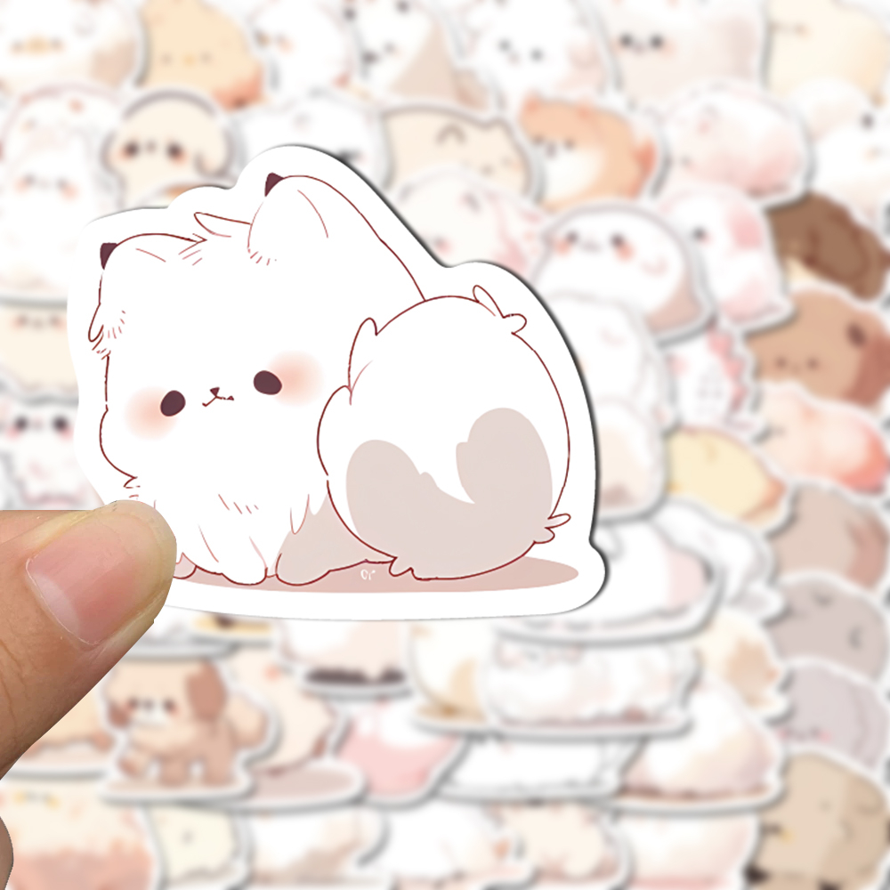 Bộ 100 Miếng Dán Chống Thấm Nước Họa Tiết Hoạt Hình Động Vật Tinh Tế Trang Trí Điện Thoại / Laptop / Máy Tính