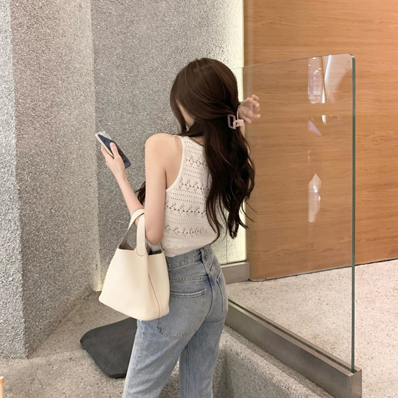 ZHELIHANGFEI Áo dệt kim mỏng dáng ngắn thời trang mùa hè dành cho nữ | BigBuy360 - bigbuy360.vn