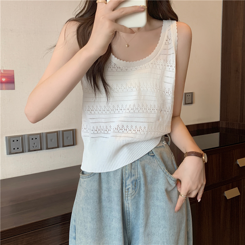 ZHELIHANGFEI Áo dệt kim mỏng dáng ngắn thời trang mùa hè dành cho nữ | BigBuy360 - bigbuy360.vn