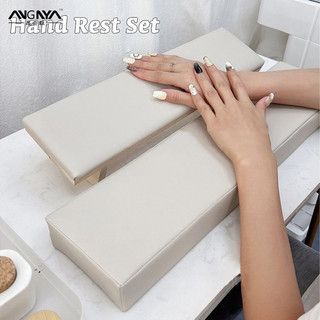  ANGNYA 2 cái   bộ gỗ rắn vát móng tay nghệ thuật tay gối bộ làm móng bàn tay đệm gối giá đỡ cánh tay giá đỡ móng tay nghệ thuật đứng dụng cụ nghệ thuật làm móng chuyên nghiệp 