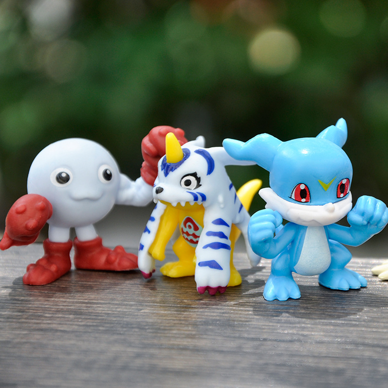 Set 10 Mô Hình Đồ Chơi Nhân Vật Hoạt Hình Digimon Adventure 3-4.5cm