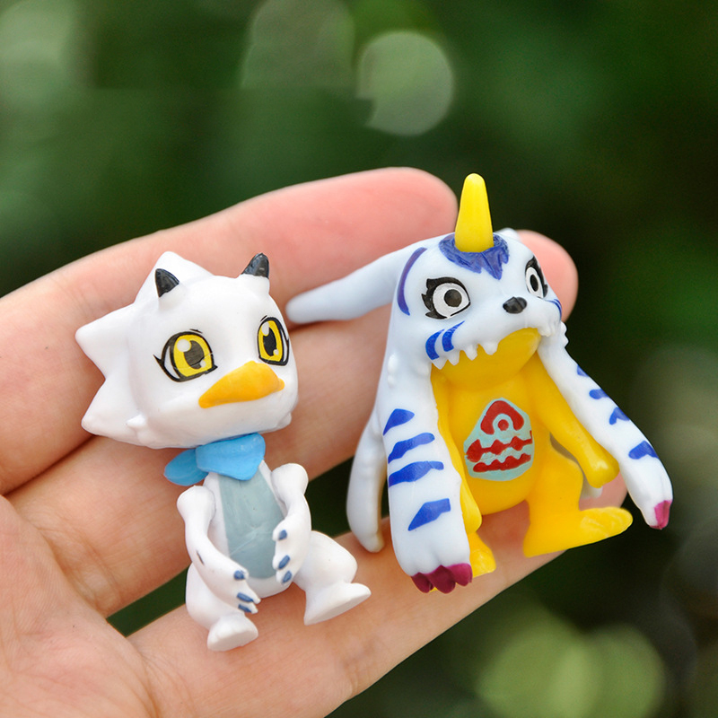 Set 10 Mô Hình Đồ Chơi Nhân Vật Hoạt Hình Digimon Adventure 3-4.5cm