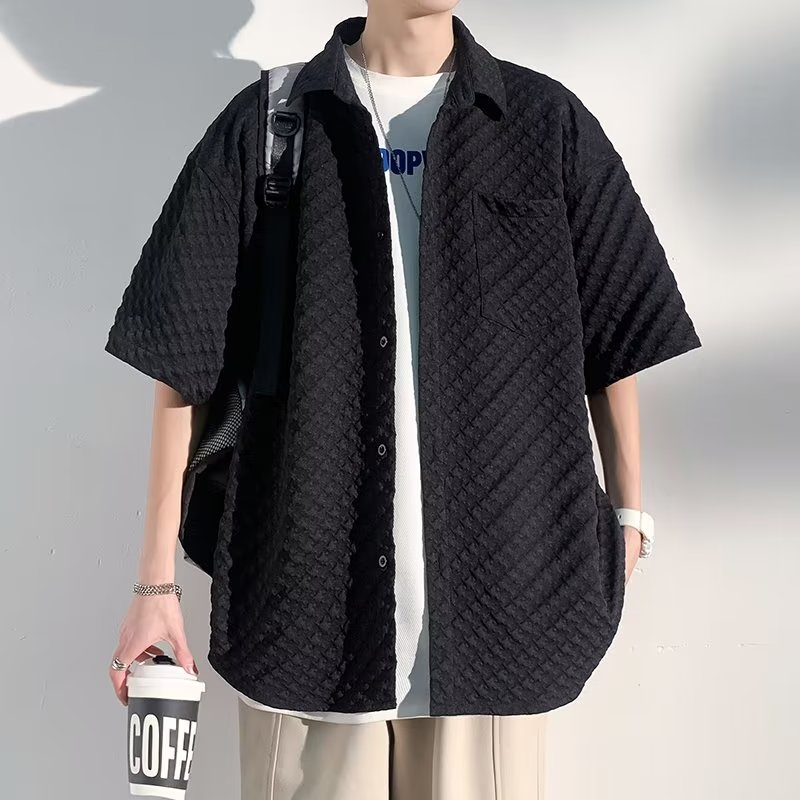 Áo Sơ Mi Nửa Tay Nam 3 Màu M-3XL Dạo Phố Phù Hợp Với Áo Sơ Mi Thường Ngày Mùa Hè Rời Nửa Tay Áo Sơ Mi