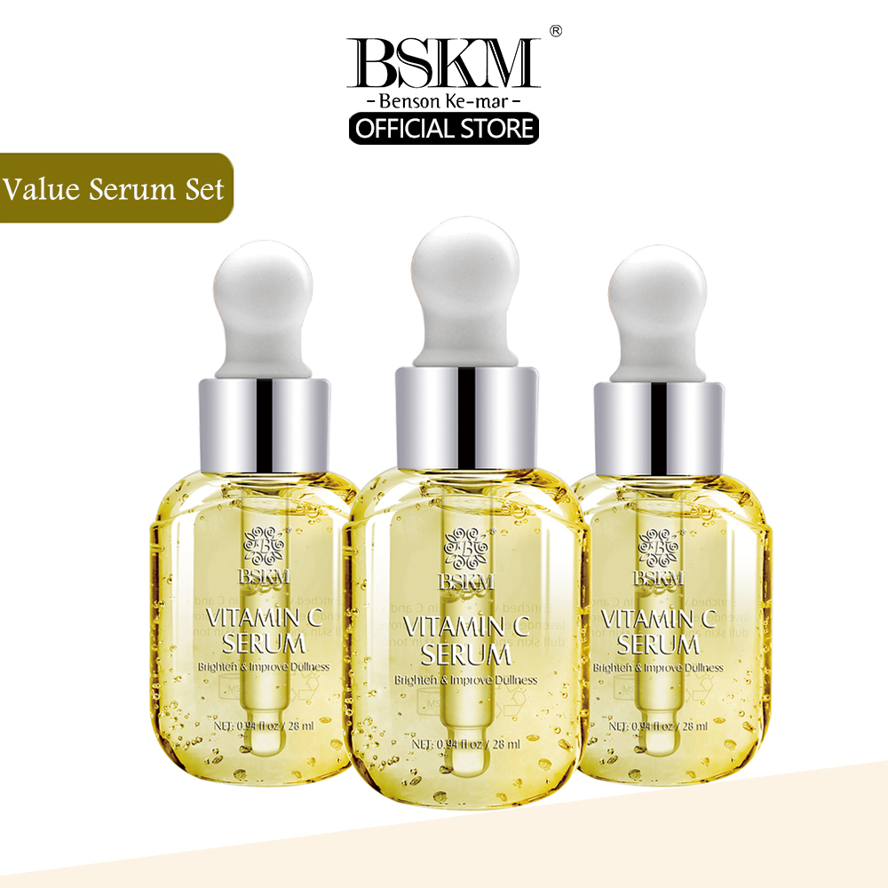 BSKM Set 3 Lọ Serum Vitamin C Làm Trắng Da Chống Lão Hóa Và Đốm Đen