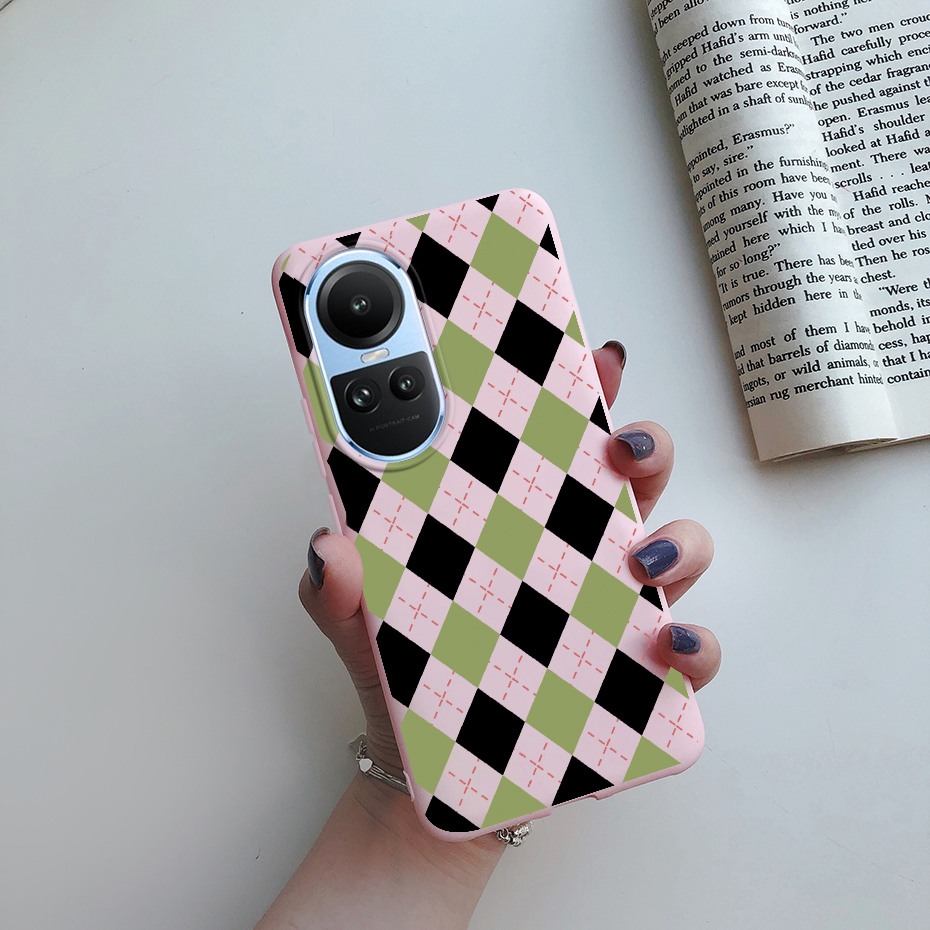 Ốp Điện Thoại Silicon Mềm Họa Tiết Sơn Vẽ Cho Oppo Reno 10 / Reno 10 Pro 5G Reno10 10Pro 2023