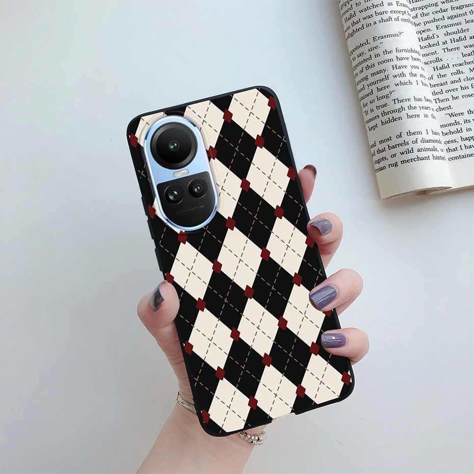 Ốp Điện Thoại Silicon Mềm Họa Tiết Sơn Vẽ Cho Oppo Reno 10 / Reno 10 Pro 5G Reno10 10Pro 2023