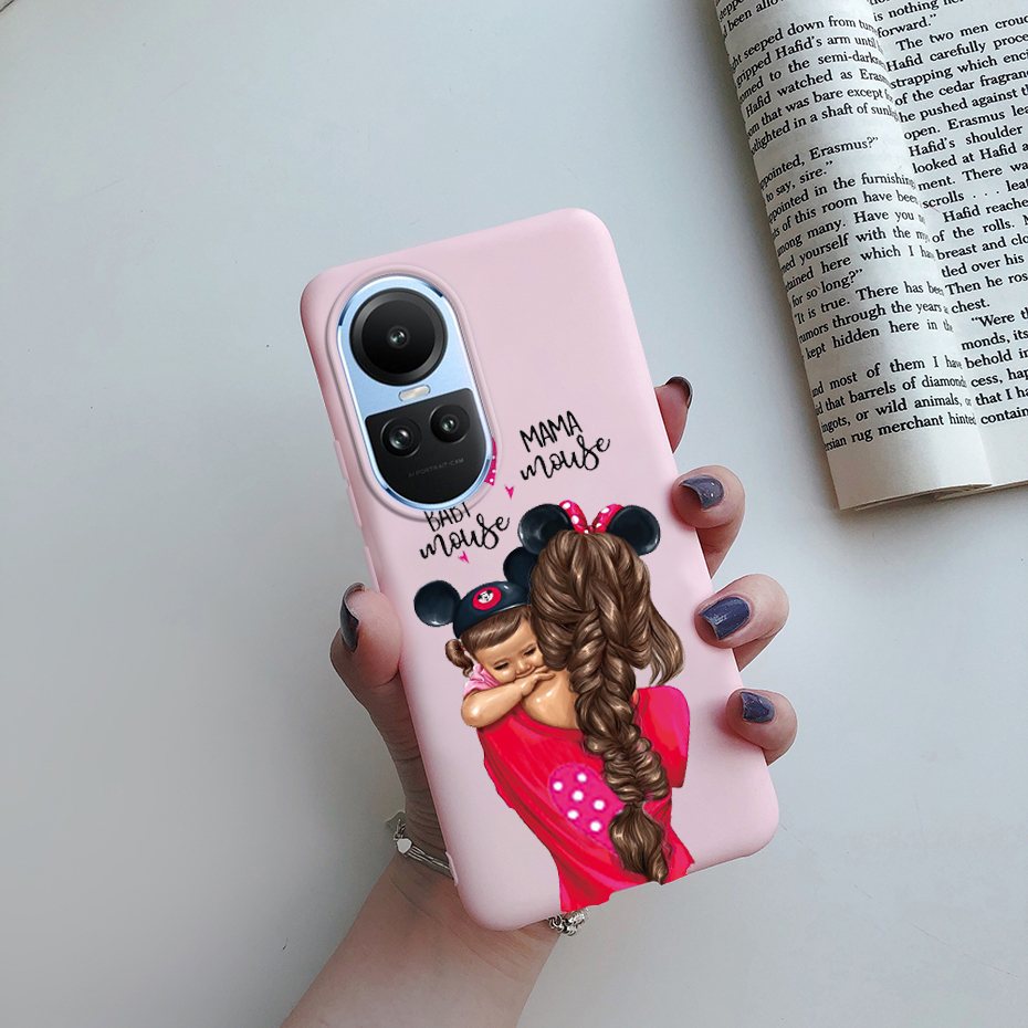 Ốp Điện Thoại Silicon Mềm Hình Mẹ Và Bé Cho OPPO Reno 10 CPH2531 / Reno10 Pro CPH2525 Reno 10Pro