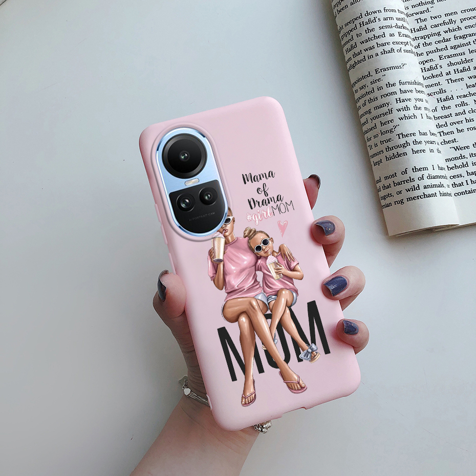 Ốp Điện Thoại Silicon Mềm Hình Mẹ Và Bé Cho OPPO Reno 10 CPH2531 / Reno10 Pro CPH2525 Reno 10Pro