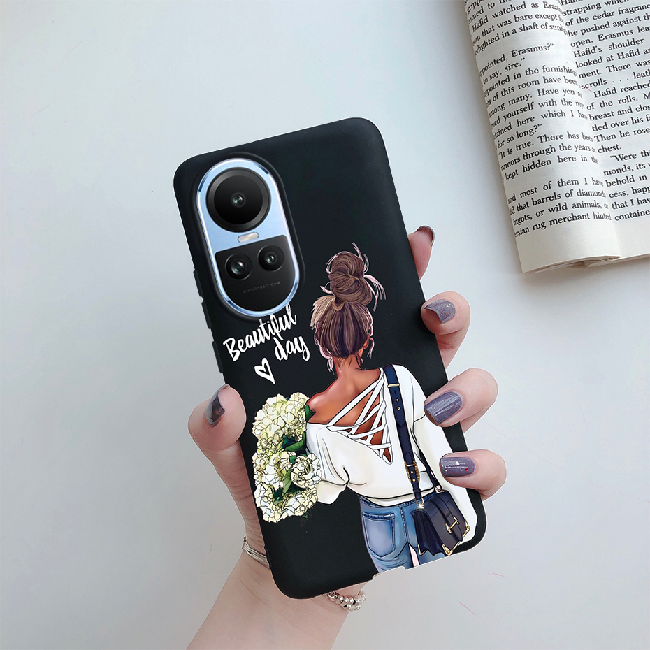 Ốp Điện Thoại Silicon Mềm Hình Mẹ Và Bé Cho OPPO Reno 10 CPH2531 / Reno10 Pro CPH2525 Reno 10Pro