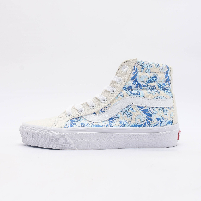 Va & 0ons mẫu paisley cổ điển sk8-hi high top canvas thể thao thông thường thời trang retro giày nam và nữ-2422