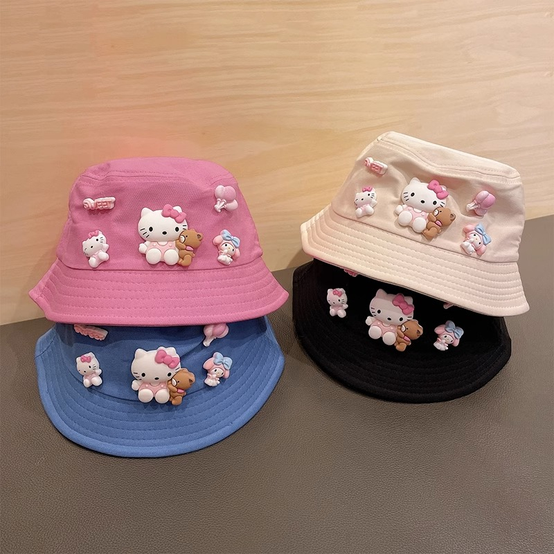 Nón Tai Bèo Chống Nắng Họa Tiết Hoạt Hình Kiểu Hàn Quốc Thời Trang Xuân Thu Cho Bé