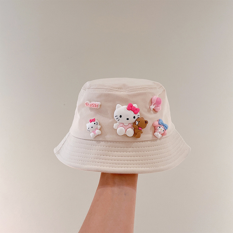 Nón Tai Bèo Chống Nắng Họa Tiết Hoạt Hình Kiểu Hàn Quốc Thời Trang Xuân Thu Cho Bé