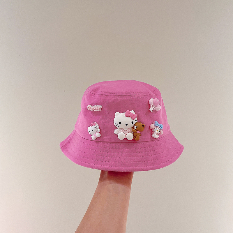 Nón Tai Bèo Chống Nắng Họa Tiết Hoạt Hình Kiểu Hàn Quốc Thời Trang Xuân Thu Cho Bé